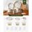 Famiware 24 Piece Dinnerware Set, Service for 8-1808127046