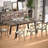 70.9'' Wood Dining Table in Walnut