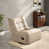 Beige Faux Leather