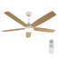 Modern Wooden LED Ceiling Fan Light With Remote