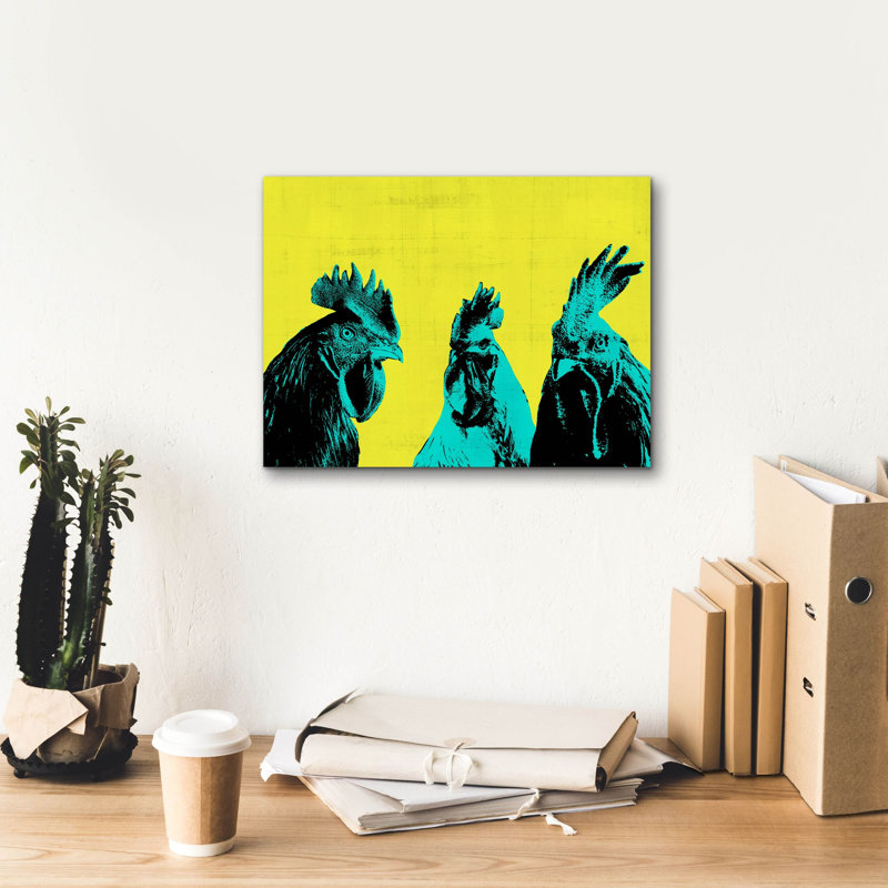  «Pop Art Farm 5» par Annie Warren, art mural sur toile, 16 po x 12 po, H 12 po x l 16 po