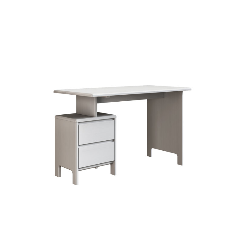 Raymonde Solid Wood Writing Desk, White