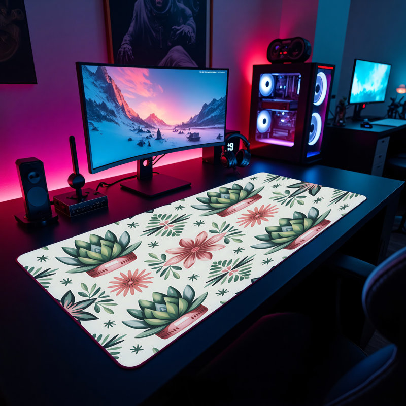 Polyester Desk Pad, 14.4x12.1