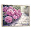 Hortensias dans un sentier de jardin monochrome II - hydrangées, art mural-1818668698-1656869512-1818668697