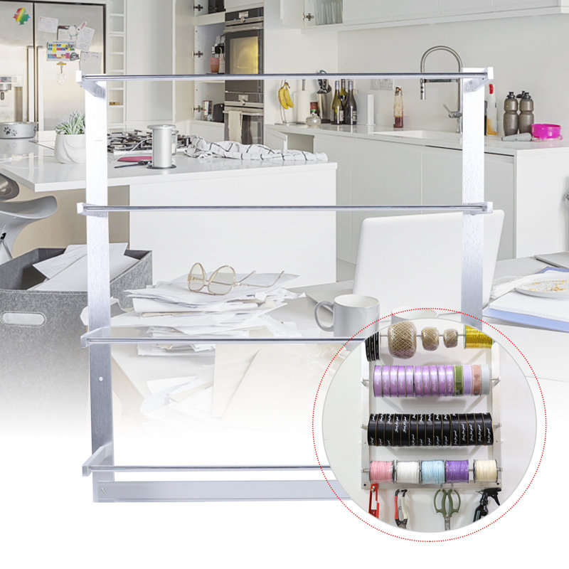 Conelia 23.6" H x 19.69" W x 3.94" D Ribbon Storage Rack