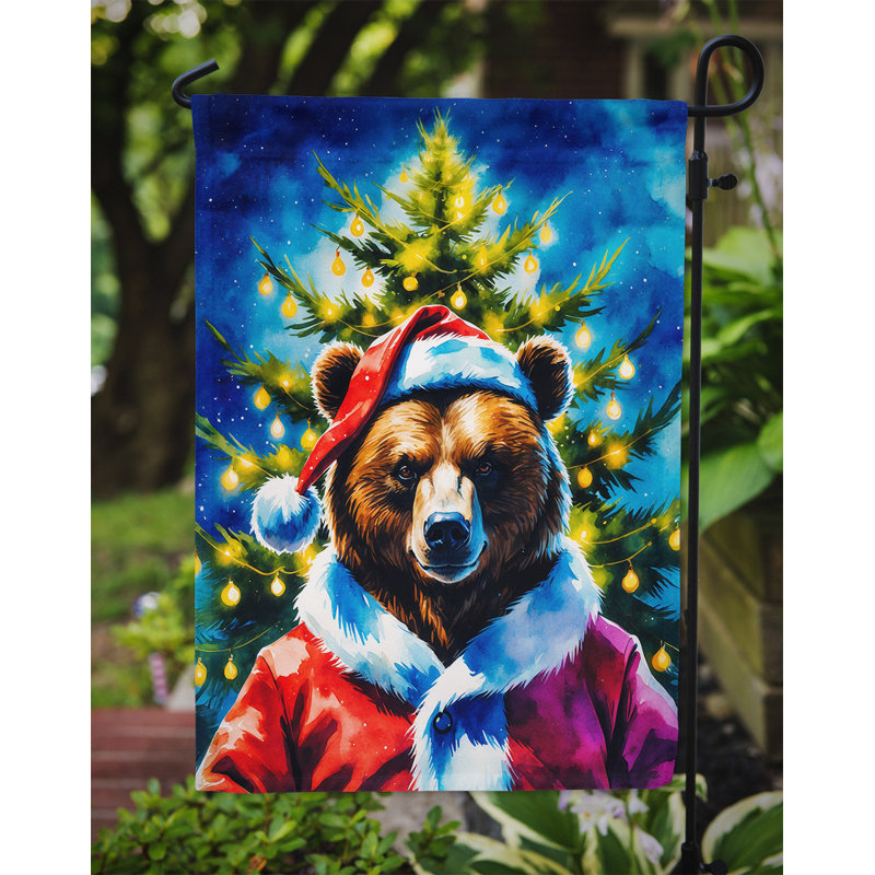Christmas Garden Flag, Bear