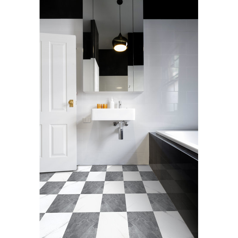 12" x 12" Luxury Vinyl Tile,Self-adhesive Vinyl Flooring, Stone & Jazz