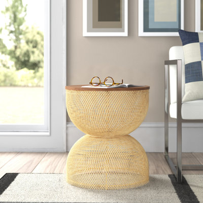 Towe Solid Wood Top End Table