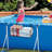 Foldable Pool Storage Basket Hollow Out Drainage Large Capacity Swimming Pool Storage Rack Toys