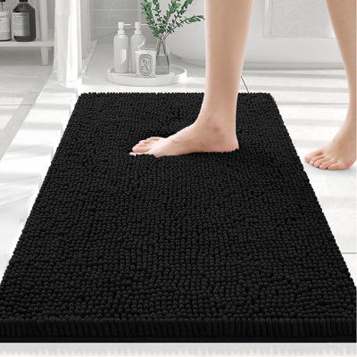 Wagnon Plush Memory Foam Stain/Fade Resistant Non-Slip Machine Washable Bath Mat