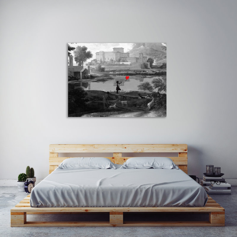 « balloon fille is the masters », reproduction d’impression sur toile tendue, H 12 po x l 16 po x P 1,5 po