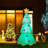Décoration de sapin de Noël gonflable illuminé 9 pi