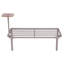 Steel / Rattan Garden Daybed Porto - 142 X 128cm, Grey