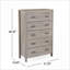 Commodes et amp; Armoire de rangement contemporaine, 5 tiroirs en faux bois | Chêne | Panneau de fibres à densité moyenne