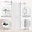 Manufactured Solid Wood Paneled Sliding Barn Door with Brushed Nickel Hardware Kit-100232704