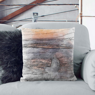 Surfer at Sunset Cushion with Filling