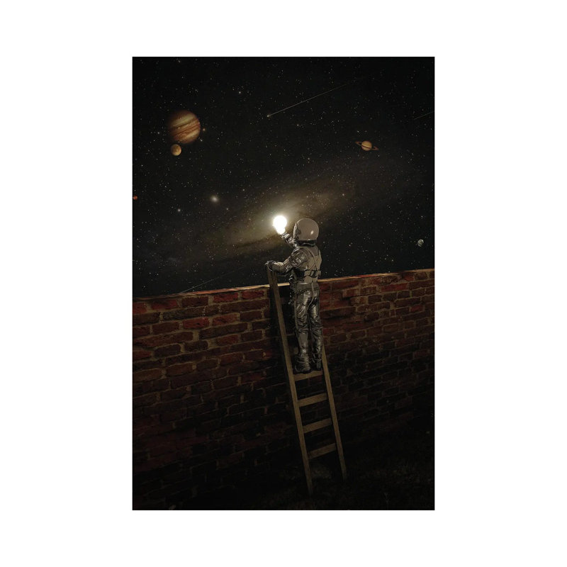 Beyond The Wall by Nicebleed - Print on Canvas, Wrapped Canvas, 101.6cm H x 66.04cm W x 1.91cm D