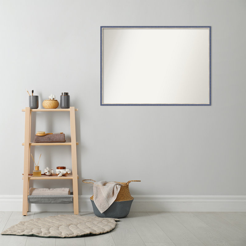 Miroir mural Theo, 28,25 po x 39,25 po, Bleu, Rectangle