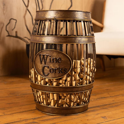 «Table d'appoint Cork Catcher - Porte-bouchon décoratif et rangement pour jusqu'à 2000 bouchons - Taille standard»