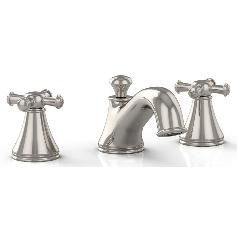 Vivian Widespread Bathroom Faucet with Drain Assembly, Polished Nickel