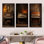 «Vintage Piano Rustic Melody - Music Piano», ensemble d'art mural sur toile