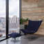 Fauteuil à bascule Scroll Puff - Barbet Royal-1727240009