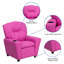 Contemporary Kids Recliner with Cup Holder-1383255998