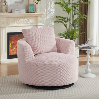 Fauteuil d'appoint pivotant à 360 ° compressible - siège moderne et confortable pour salon, bureau, appartement