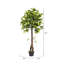Arbre de camélia artificiel 50 po