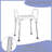 Multi-Purpose Backless Shower Bench with Arms