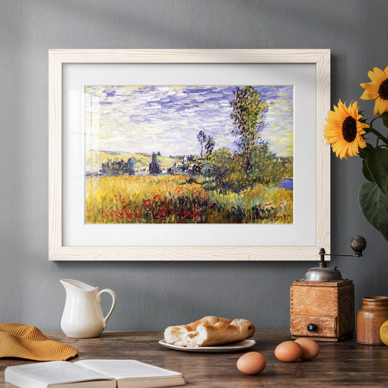 Vetheuil par Monet, H 26 po x l 38 po, Blanc