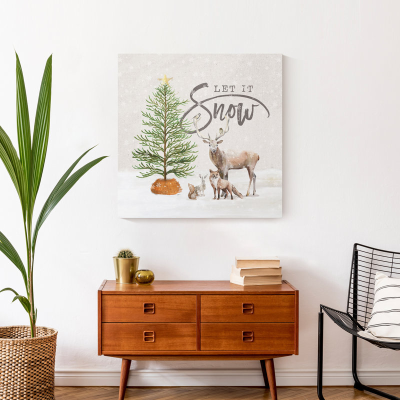 " Let It Snow ", 24" H x 24" W x 1.25" D