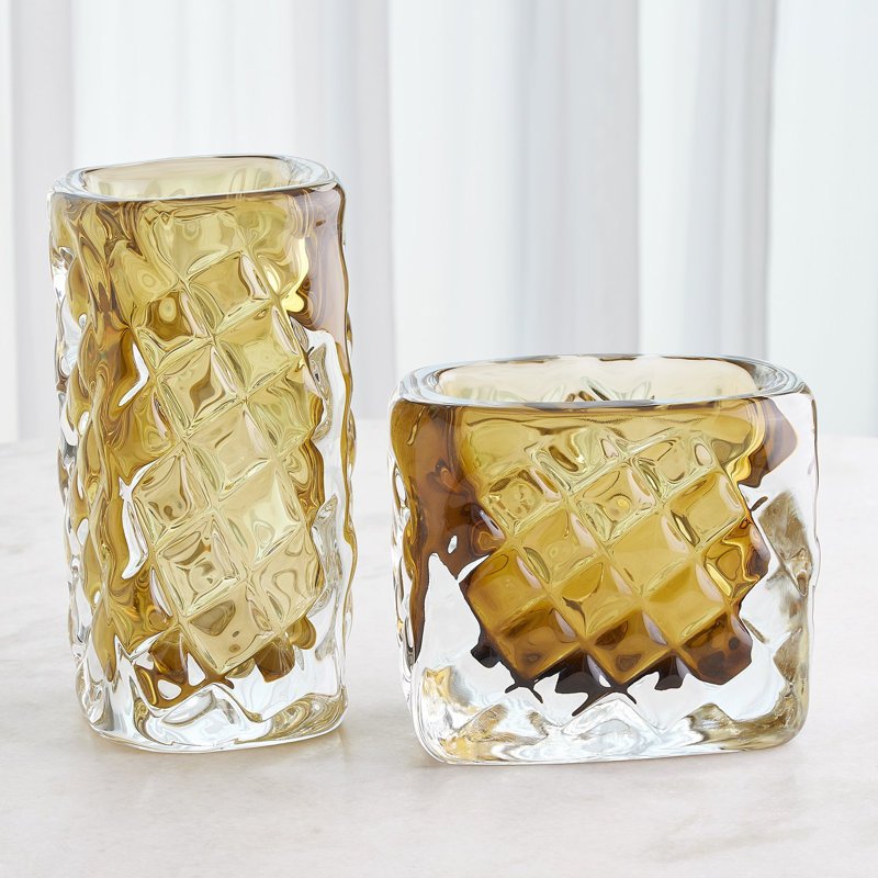 Glass Table Vase, Overall Height-  12"