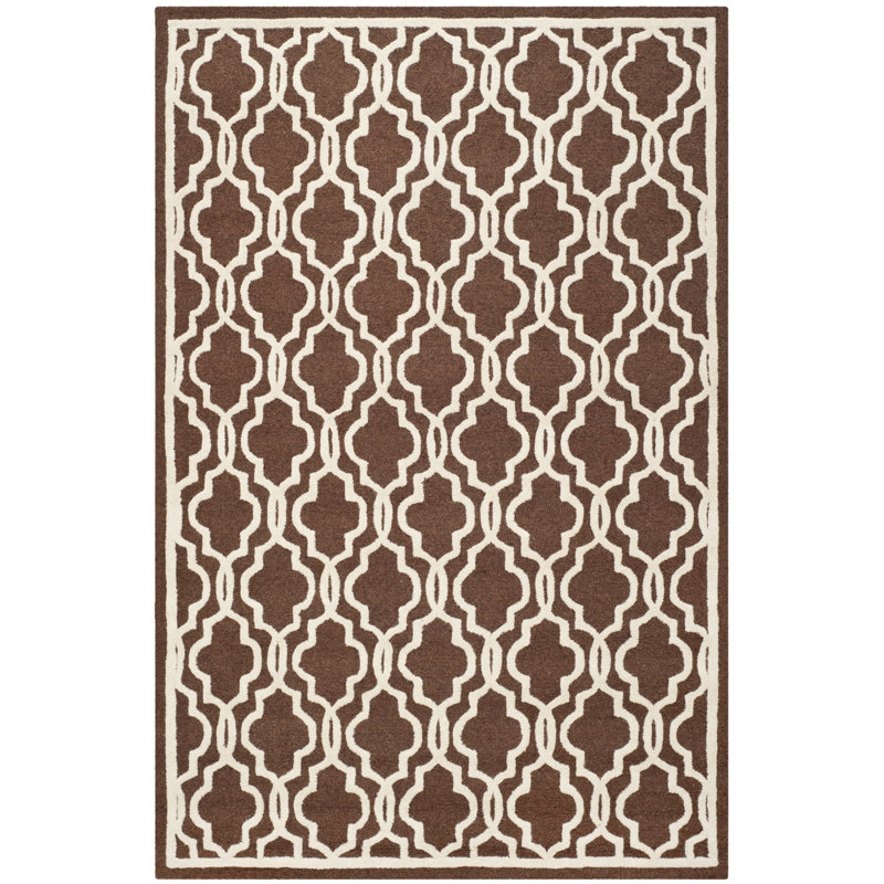 Tapis géométrique en laine touffeté à la main Cannen, Rectangulaire 8 pi x 10 pi