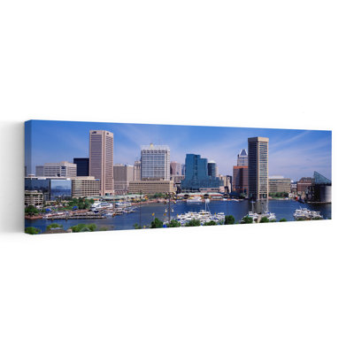 Inner Harbor Federal Hill Skyline Baltimore Md Abstract City Wall Art