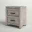Table de chevet 2 tiroirs Decker