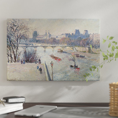 "the louvre, 1902" par camille pissarro, impression sur toile