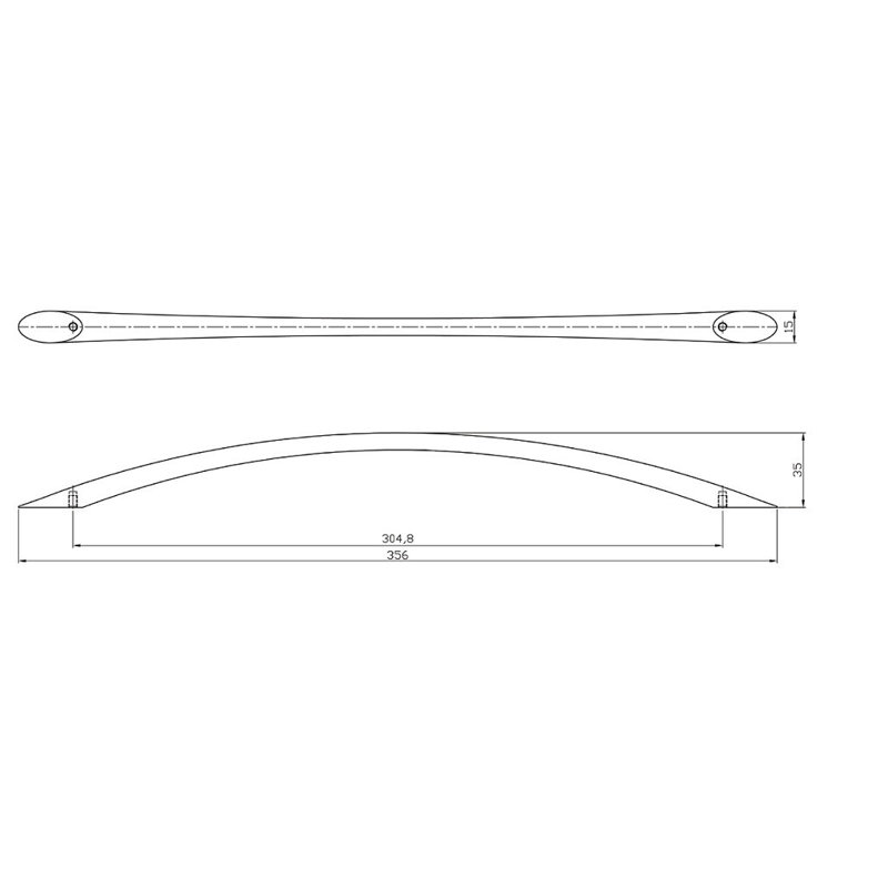 Expression 12" Center to Center Arch Pull