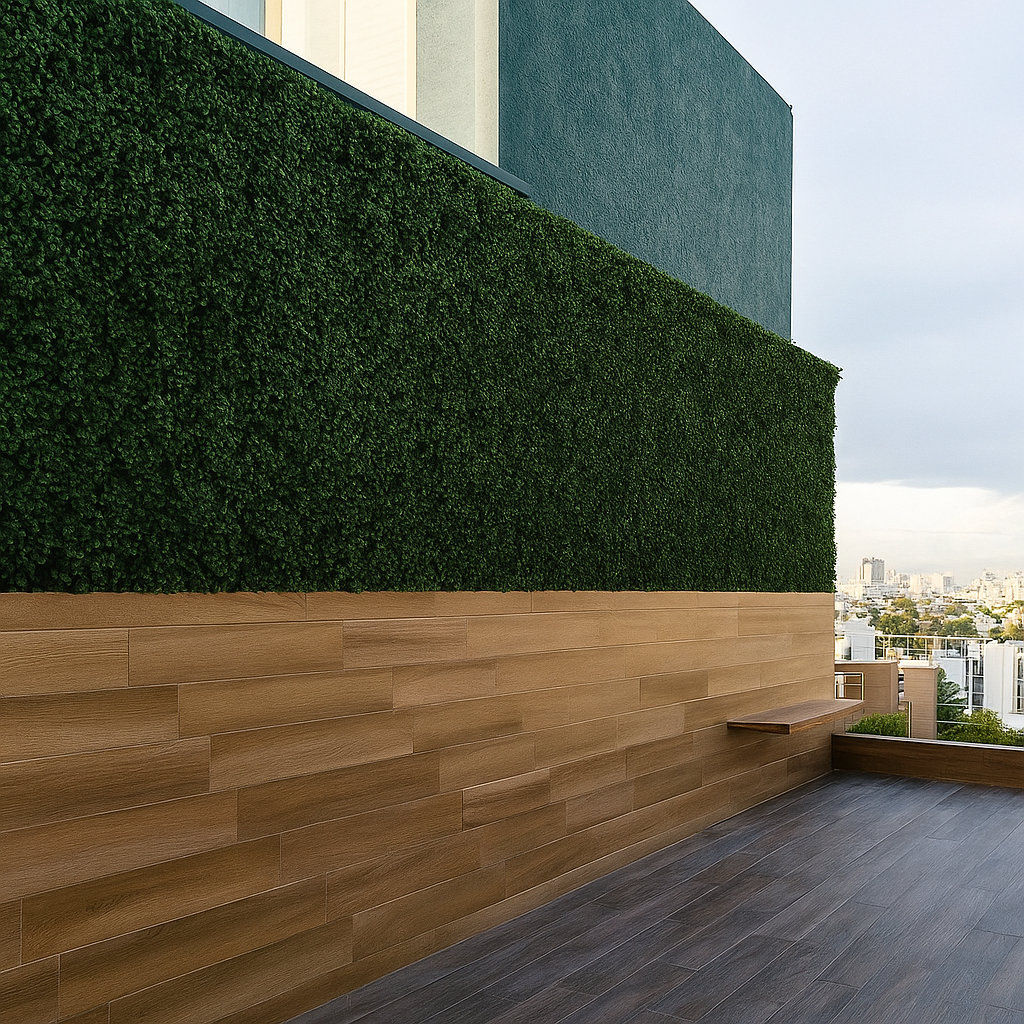 20'' Faux Boxwood Hedge (Set of 12) Ebern Designs 