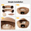 Agneau, chat, beignet, tunnel, brun clair-354657612