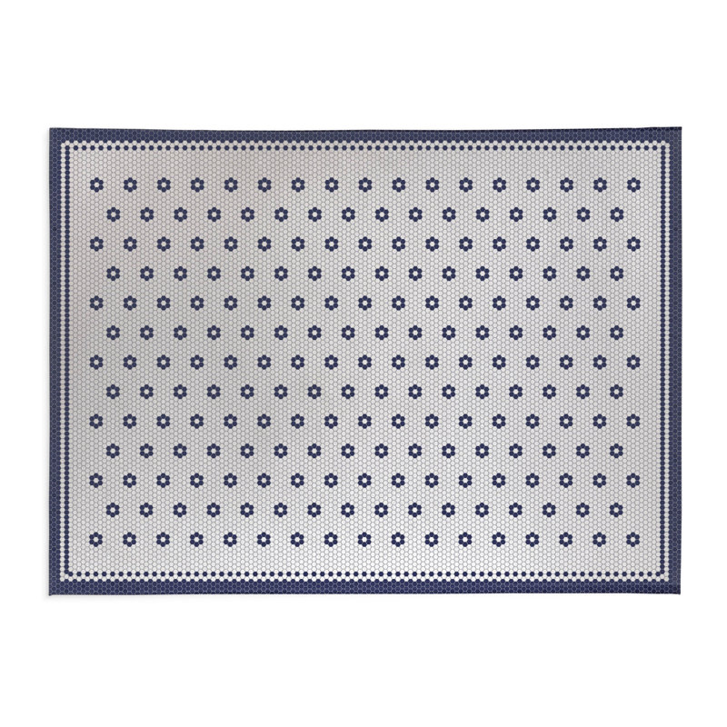 Tapis de cuisine Diano, Rectangle 3 pi x 5 pi, Marine