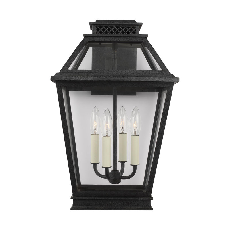 Falmouth Dark Weathered Zinc 4-Light Outdoor Wall Lantern