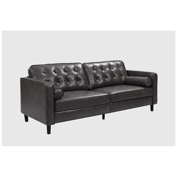 Ebern Designs Pasqual 85'' Vegan Leather Sofa | Wayfair