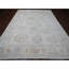 9'3"x12' White Afghan Angora Oushak Floral Design Hand Knotted Wool Rug 23024538A3F6475D95021EE27DEEC2DD