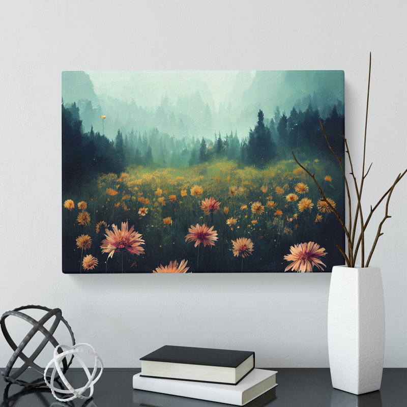 Flower Field Vol.2 - Wrapped Canvas Print, 40cm H x 60cm W x 3cm D