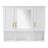 35 Inch 2-In-1 Wall Mounted Medicine Cabinet With Adjustable Shelves & Soft Close Doors, High-Define Mirror With Storage For Bathroom Vanity-1560470449