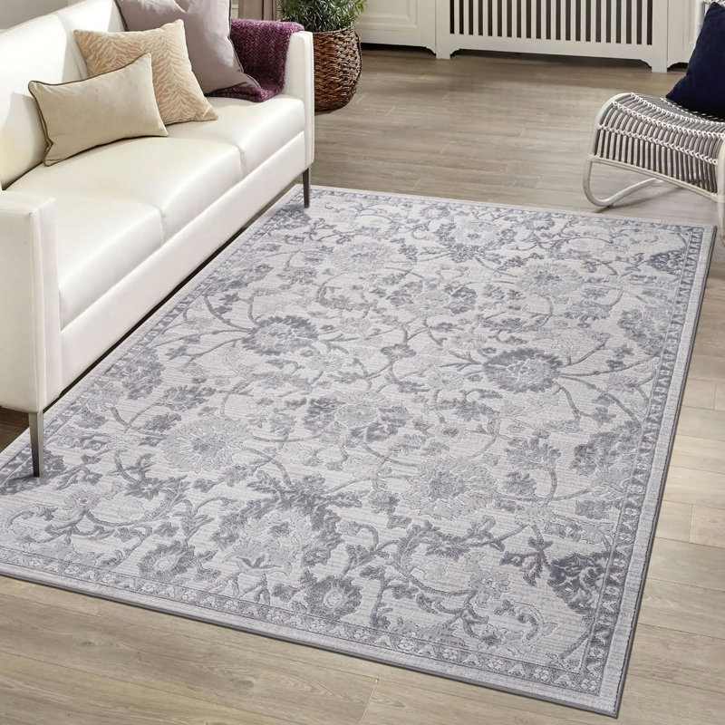 Lint-free, stylish, stain-resistant area rug, Rectangle 5'3" x 7'6"