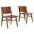 Saoirse Faux Leather Wood Dining Side Chair-99160819-99160822