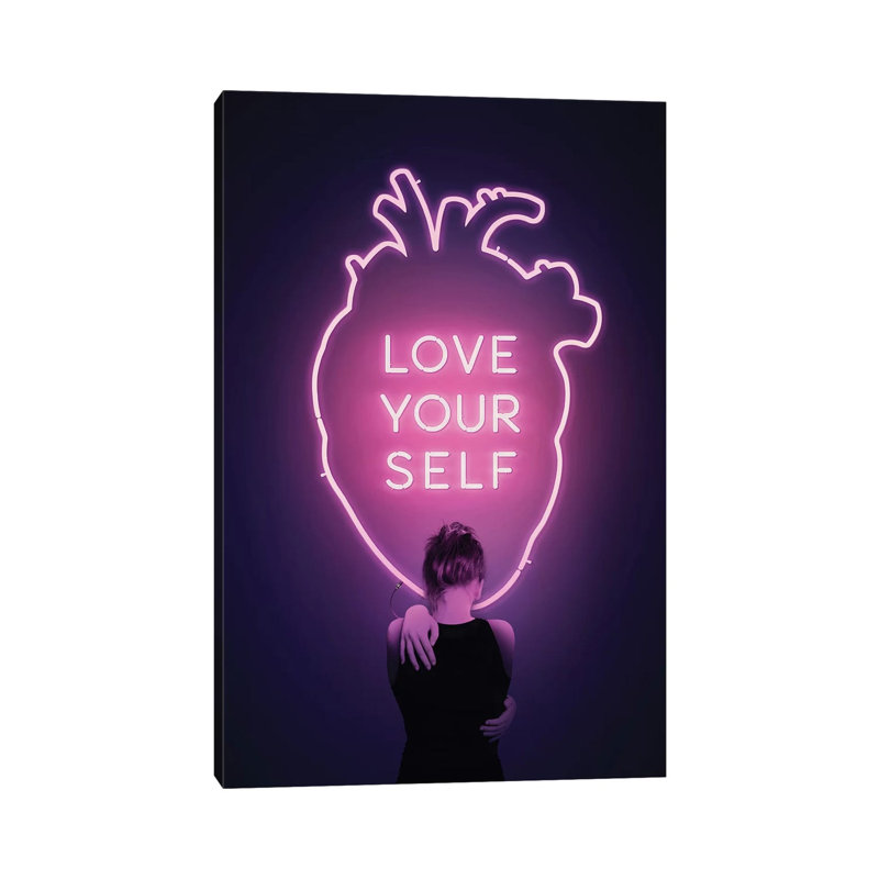 Love Yourself by Enkel Dika - Print on Canvas, 101.6 cm H x 66.04 cm W x 3.175 cm D, Wrapped Canvas