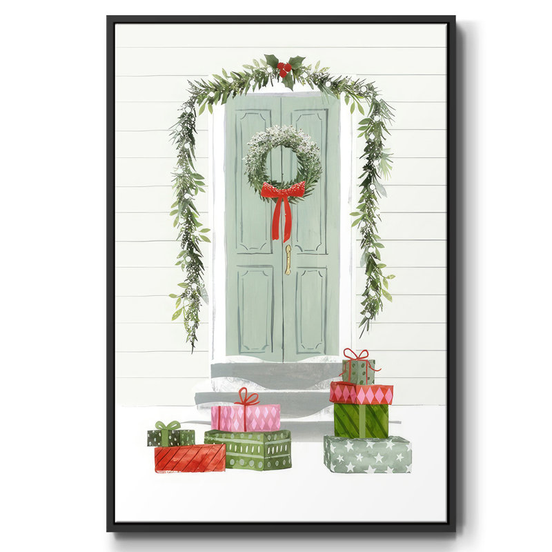Porte d'entrée festive, collection B, H 41 po x l 27 po x P 1,5 po, Noir